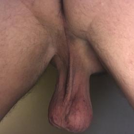Little cold but hanging low - Cock Selfie