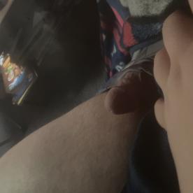 hes poking out ðŸ˜˜ - Cock Selfie