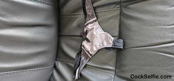 Found my favourite satin panties to! - Cock Selfie