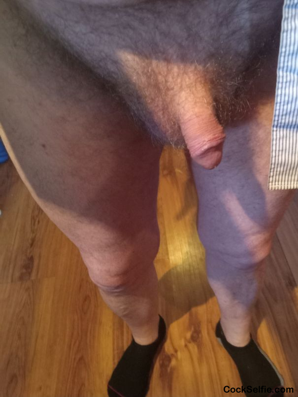 Just taking my little guy out to play with - Cock Selfie