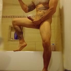 Full body pic shows true size of a man's Dick (no zoom in chump shit - Cock Selfie