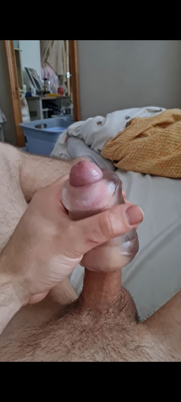 This feels so good wraped around my dick - Cock Selfie