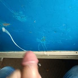 Flying cum in public Bus - Cock Selfie