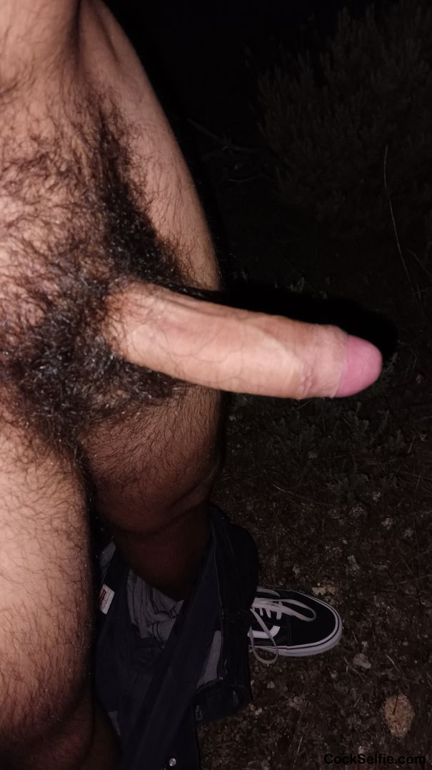 in the woods all alone... i love letting my cock catch some air outside - Cock Selfie
