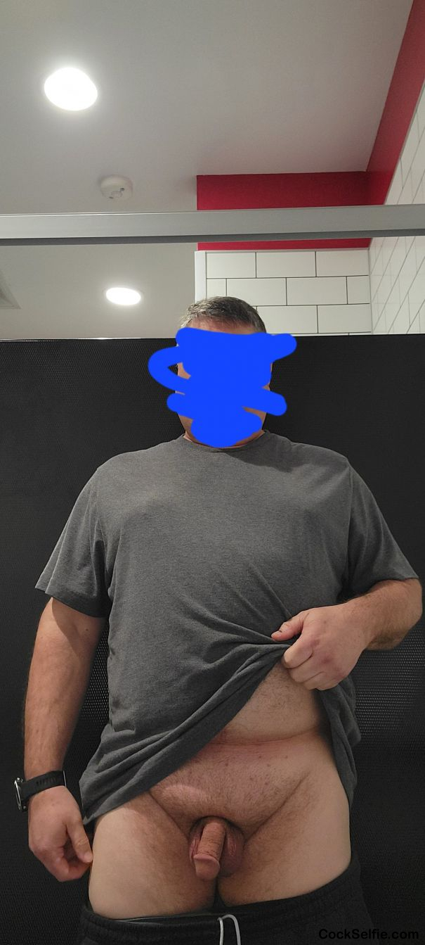 Looking for glory holds in every bathroom I go to - Cock Selfie