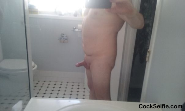 On Your Knees And Suck My Cock - Cock Selfie