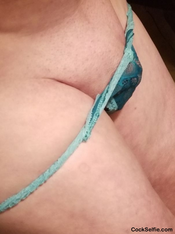 The undies can barely contain all that manhood - Cock Selfie