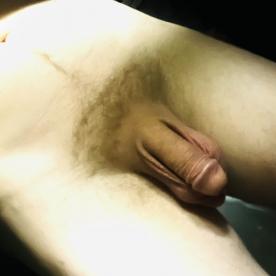 Chilling naked with my girl - Cock Selfie