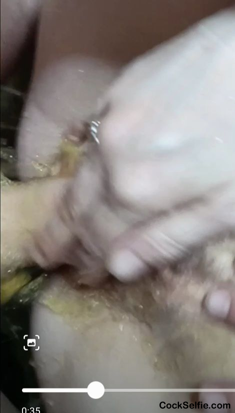 Squirting on my 7 inch dick - Cock Selfie