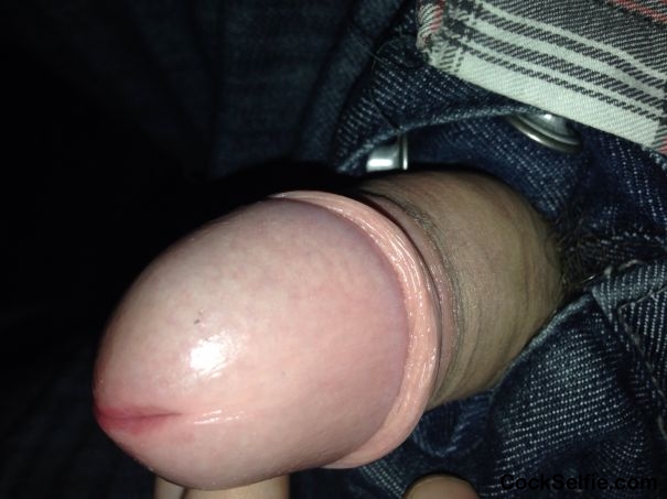 My cock poping out for some fun - Cock Selfie