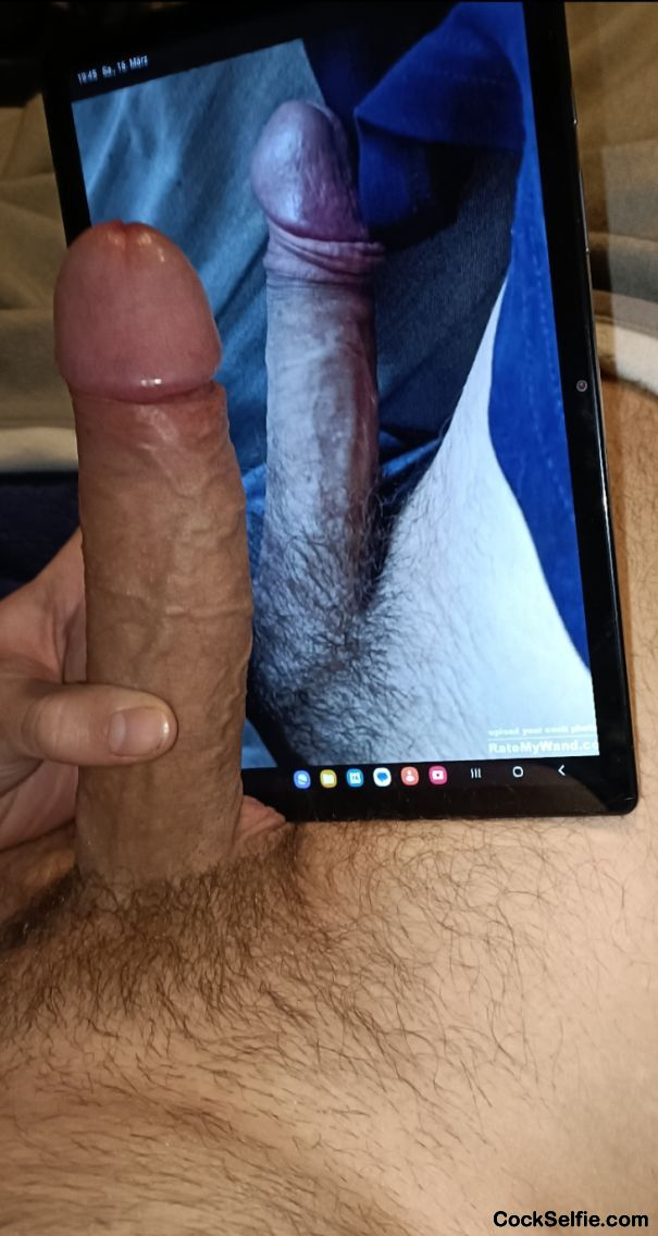 Jerk off with my dick like him and upload it - Cock Selfie