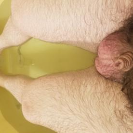 Young small dick in the bath! - Cock Selfie