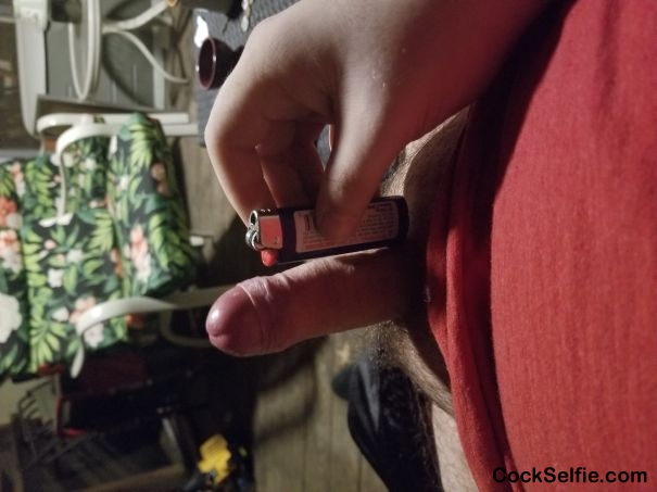Hardly bigger than a bic! - Cock Selfie