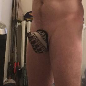 Does anyone like my c-string - Cock Selfie