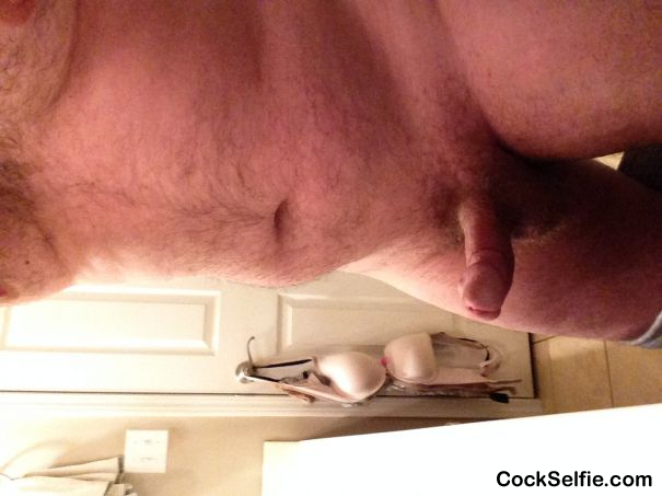 Getting a belly starting to work out again - Cock Selfie