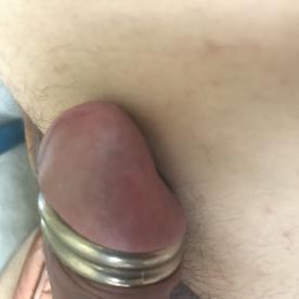 The rings make the head of my cock feel so good when i walk around - Cock Selfie