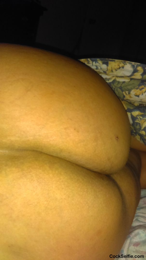 My ex's big soft fat ass. I miss seeing it jiggle when I fucked her from the back. I'm sure another guy is enjoying this ass now! - Cock Selfie