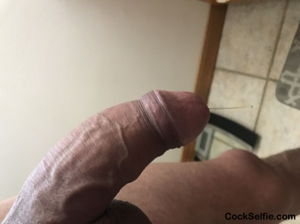 Dripping pre cum after edging this Morning - Cock Selfie