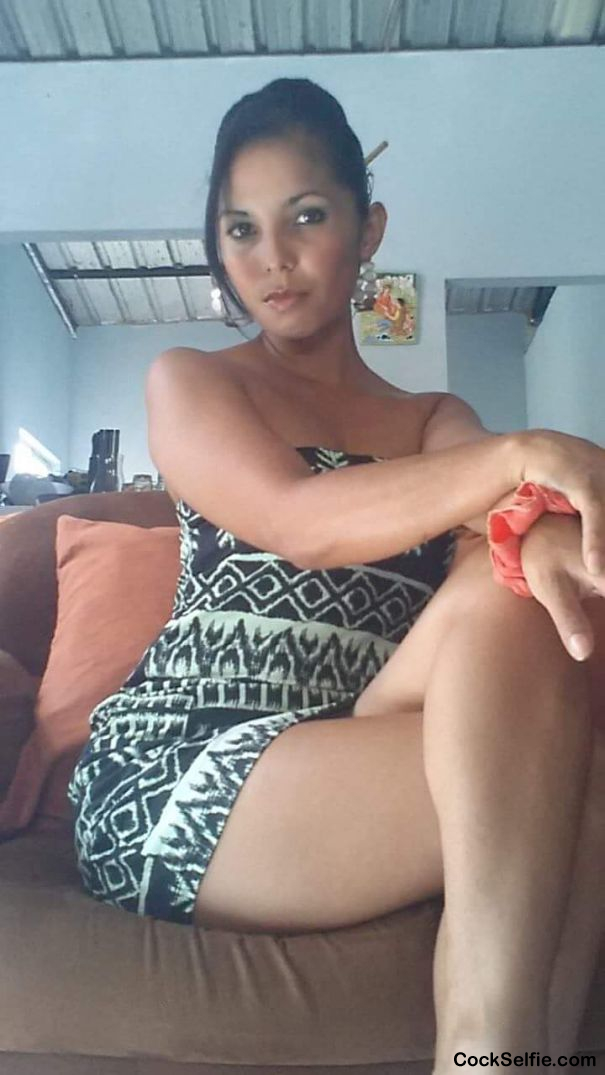 Angye, mini skirt - Cock Selfie