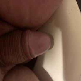 Waiting to get hard by someone else than my hand any takers and please comment - Cock Selfie
