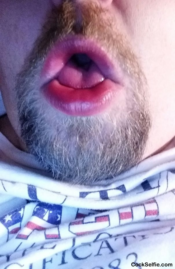 Need my mouth filled with cock - Cock Selfie