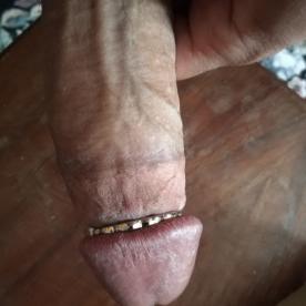 Trying some tightly fitting ring - Cock Selfie