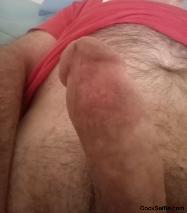 My Big Circumsized Cock Wanting to go into a hole. - Cock Selfie