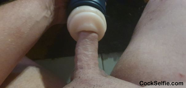 Fucking my BlowJob toy...extremely horny...kik me for some fun - Cock Selfie
