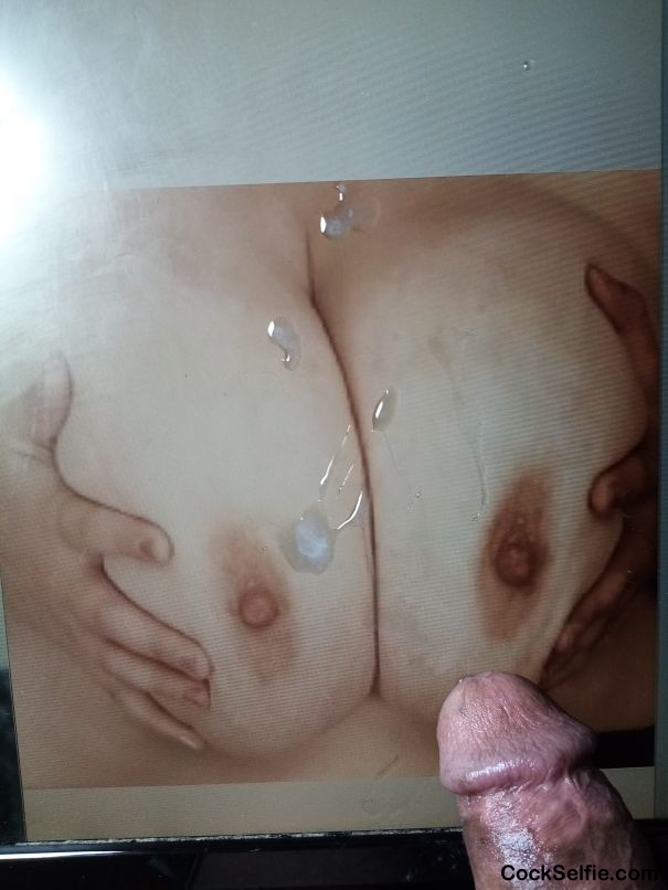 his and hers cum tribute - Cock Selfie