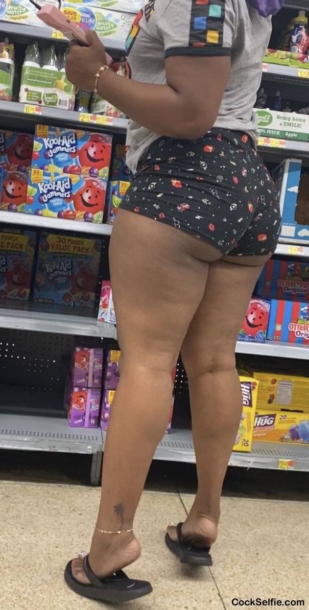 My sister at Walmart - Cock Selfie