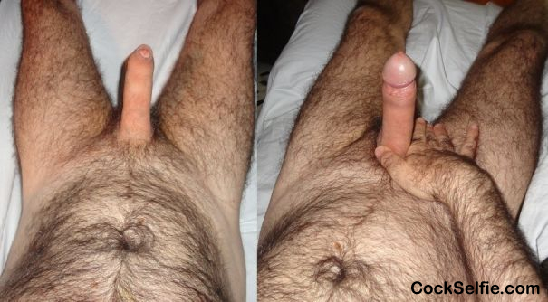 double vision to bed - Cock Selfie
