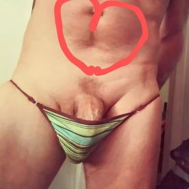 Panty bulge - Cock Selfie