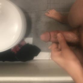 about to take a Shower - Cock Selfie