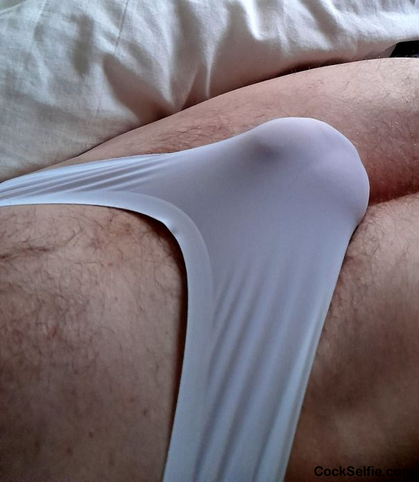 My new panties feel so good on - Cock Selfie