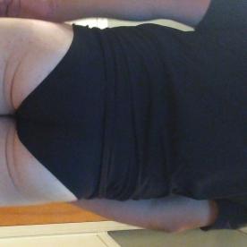 Does my ass look good in black - Cock Selfie