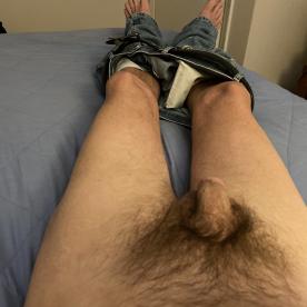 Pants down. Comment? - Cock Selfie
