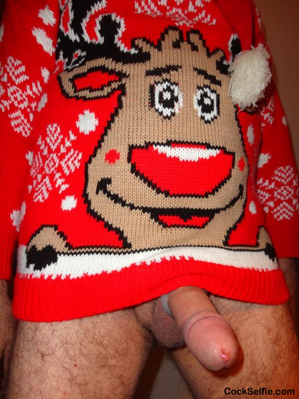 naked for xmas - Cock Selfie