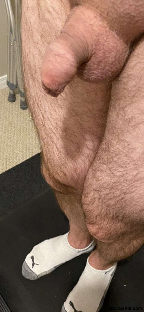 Post workout, might be a little swaety - Cock Selfie