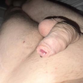 Wet with pre cum. I would love to be covered in cock cum while i lick pussy - Cock Selfie